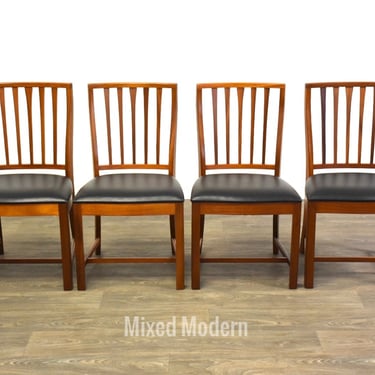 Mahogany Mid Century Dining Chairs - Set of 4 