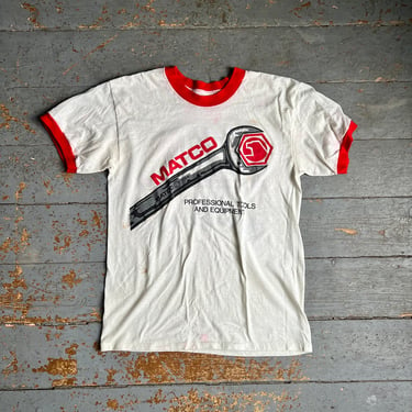 Vintage 1990s Matco Tools Ringer Shirt 