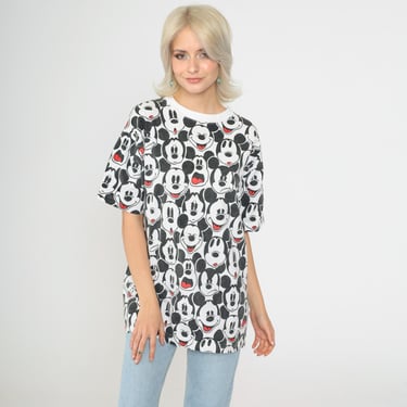 Vintage Disneyland Shirt 80s Mickey Mouse Raglan Tee Walt