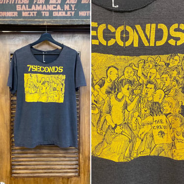 Vintage 1980’s “7 Seconds” Hardcore Punk Band T-Shirt Walk Together Album, 1985, Original, 80’s Tee Shirt, Vintage Clothing 