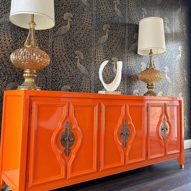 Chinoiserie Credenza - Custom Lacquered 