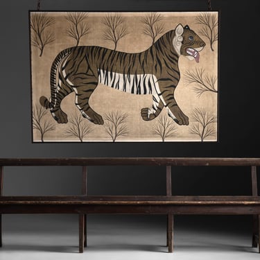 Tiger Painting / Pine Chapel Bench