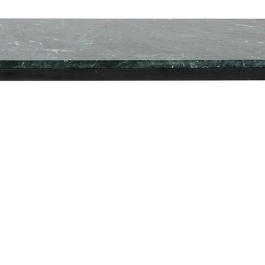 Green Marble Topped Patinated Metal Dining Table