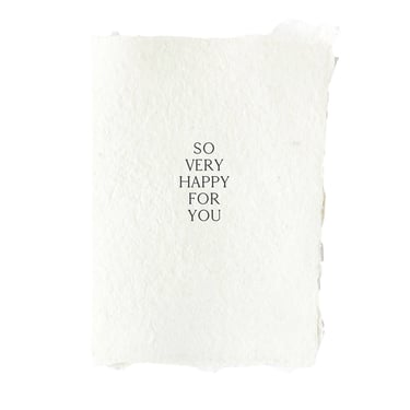 so very happy for you card