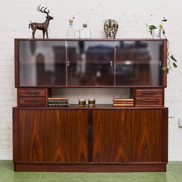 Rosewood Vintage Danish Modern Hutch
