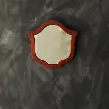 Antique beveled Shield Mirror 