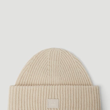 Acne Studios Women Face Patch Beanie Hat