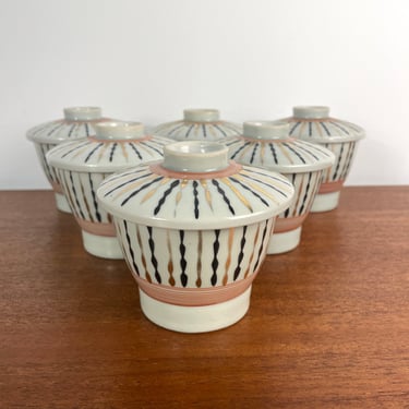 Set of Japanese Chawanmushi Ceramics