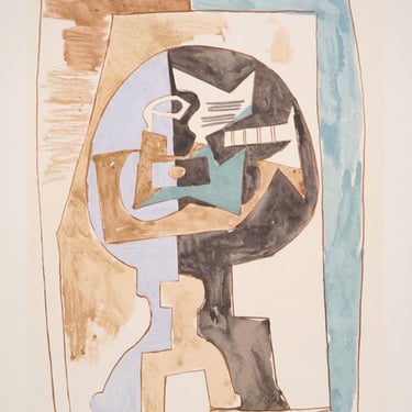 Gueridon et Guitare, Pablo Picasso (After), Marina Picasso Estate Lithograph Collection 