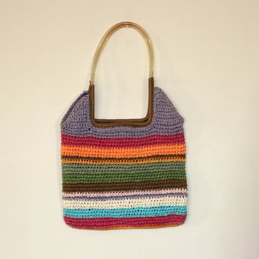 vintage Esprit De Corp crocheted handbag 