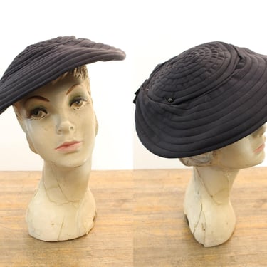 1940s RIPPLE ROUNDER picture hat | new fall winter 