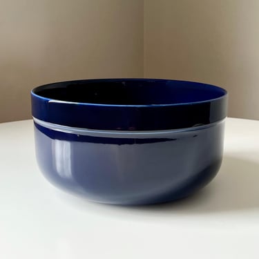 Cobalt Blue Stoneware 3 Qt Mixing Bowl by Pfaltzgraff 