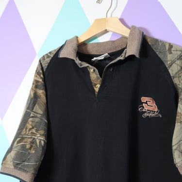 Vintage Dale Earnhardt Real Tree Camo Polo Shirt