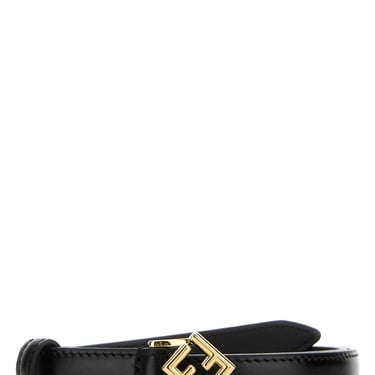 Fendi Women Black Leather Belt