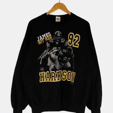 Vintage 2008 NFL Pittsburgh Steelers James Harrison Sweatshirt Sz XL