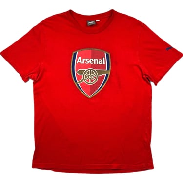 Vintage 90s/Y2K Puma Arsenal FC Club Logo Premier League Soccer/Football Graphic T-Shirt Size Large 