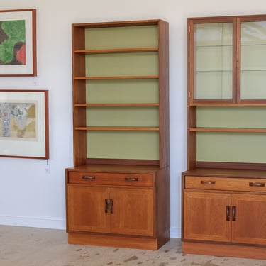 Pair of Mid Century Danish Modern Tall G-Plan Shelves 