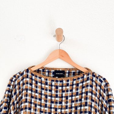 Rachel Comey Polanco Poncho - Navy/Ochre on Garmentory