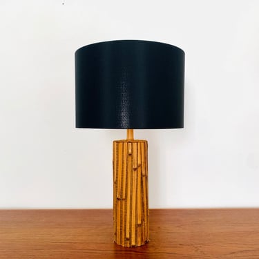Magnificent Mid-Century Modern Bamboo Table Lamp | 1960s 