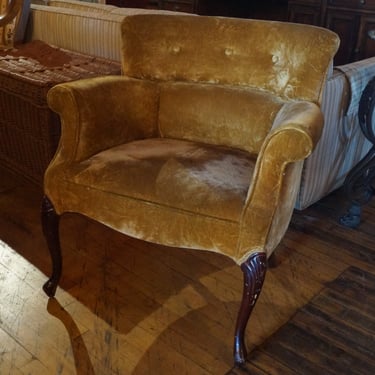 Gold Tufted Side Chair