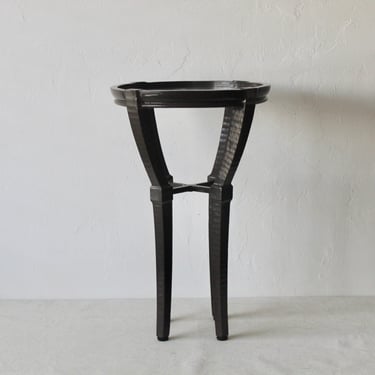 Century Furniture Post Modern Sculptural Side Table with Glass Top 