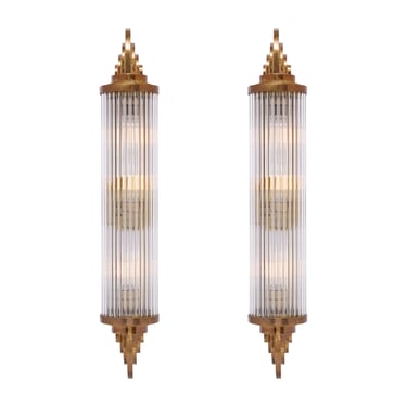 Art Deco Period French Glass Sconces