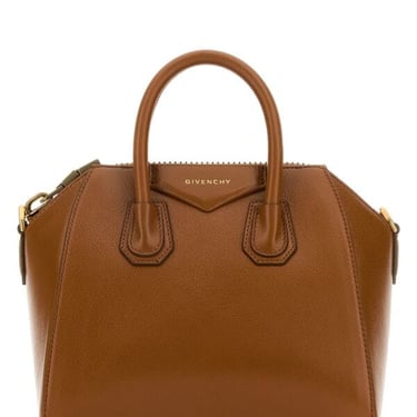 Givenchy Women Caramel Leather Mini Antigona Handbag