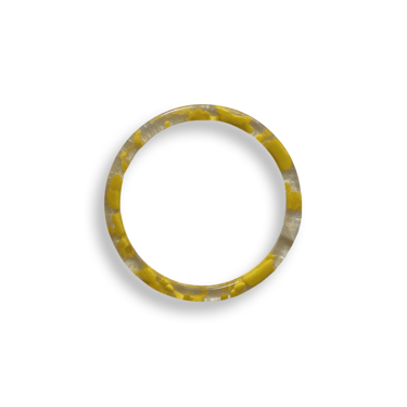 Color and Clear Marbled Acetate Bangle