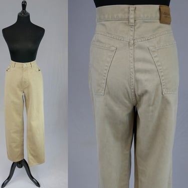 90s Light Brown Ralph Lauren Jeans - 31 waist Cotton Pants - Soft Finish - Vintage 1990s - 30.75" inseam 