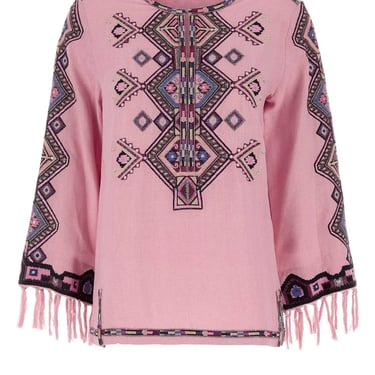 Isabel Marant Women Pink Silk Zelda Blouse