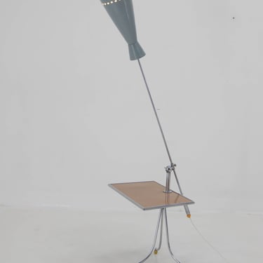 Space Age Floor Lamp in Stilnovo Style, 1960s 