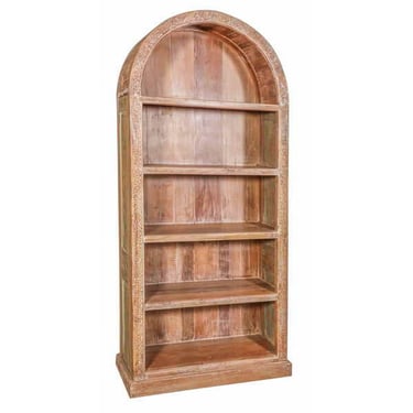 Reclaimed Wood Arch Bookcase