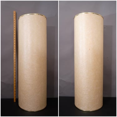 Vintage Mid-Century Fiberglass Cylinder Floor Lamp Shade | 30