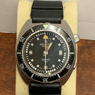 1960s Original Aquastar Benthos 500 Automatic Diving Watch 