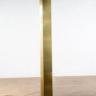 Mid Century Modern Floor Skyscraper Lamp Casella Lighting Brass Gold Halogen Mcm