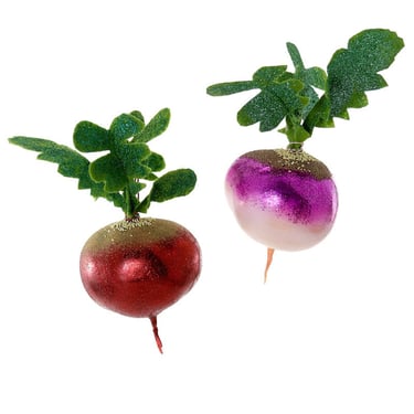 Field Turnip Ornaments (Set of 2)