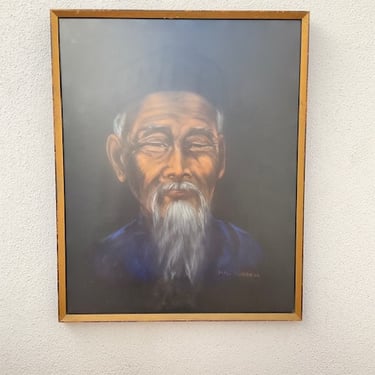 Chalk Portrait of Man