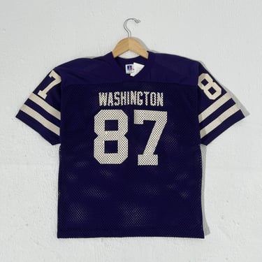 Vintage 1980's UW Washington Huskies Purple Cropped Jersey Sz. L