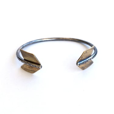 Archer Cuff - Sterling Silver + Brass