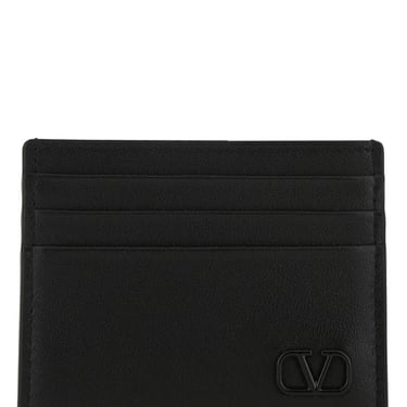 Valentino Garavani Man Black Leather Card Holder