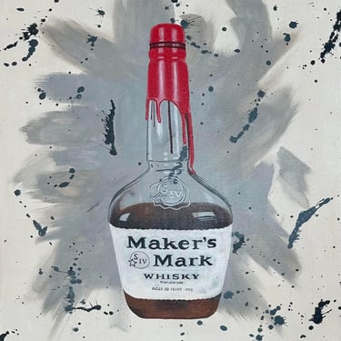 Abstract, Makers Mark, Acrylic Painting 