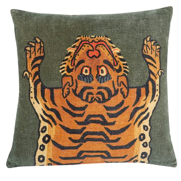 Tibetan Tiger Cushion 22&quot;x22&quot;