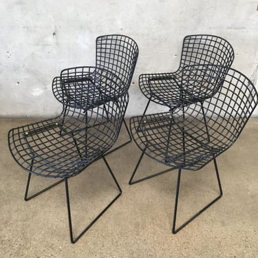 Set of Four Harry Bertoia Dining Chairs for Knoll ,USA Circa 1960s