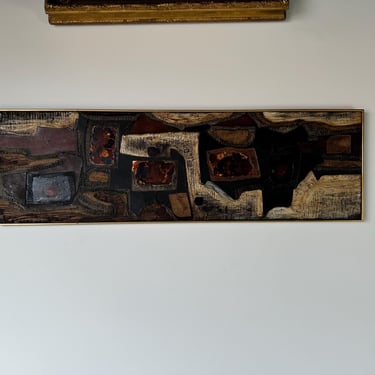 1970's Wilma R. King  Mixed Media Collage  Abstract Expressionist  Painting 