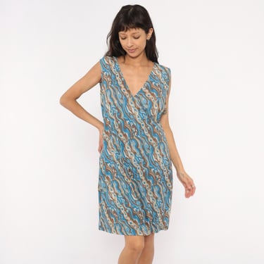 Psychedelic Swirl Dress 2000s Sleeveless V Neck Shift | Shop Exile -  Tucson, AZ | ATTIC