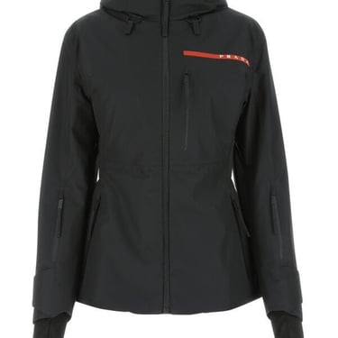 Prada Woman Black Polyester Padded Jacket