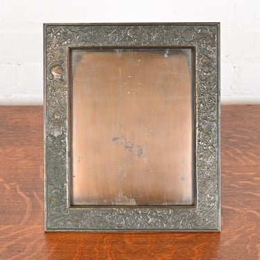 Louis Comfort Tiffany Furnaces Large Bronze Picture Frame, 1920s