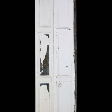 1900s Industrial Painted Steel Shutter Folding Doors