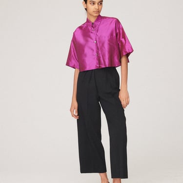 YSL Black Pleated Front Trousers