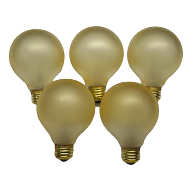 5 Gold Light Bulbs 25w for Art Deco Sconces and Antique Lighting FREE SHIPPING 3